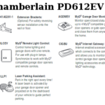 chamberlain pd612ev accessories