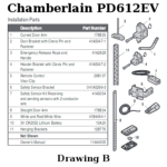 chamberlain pd612ev installation parts