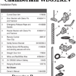 chamberlain wd832kev installation parts