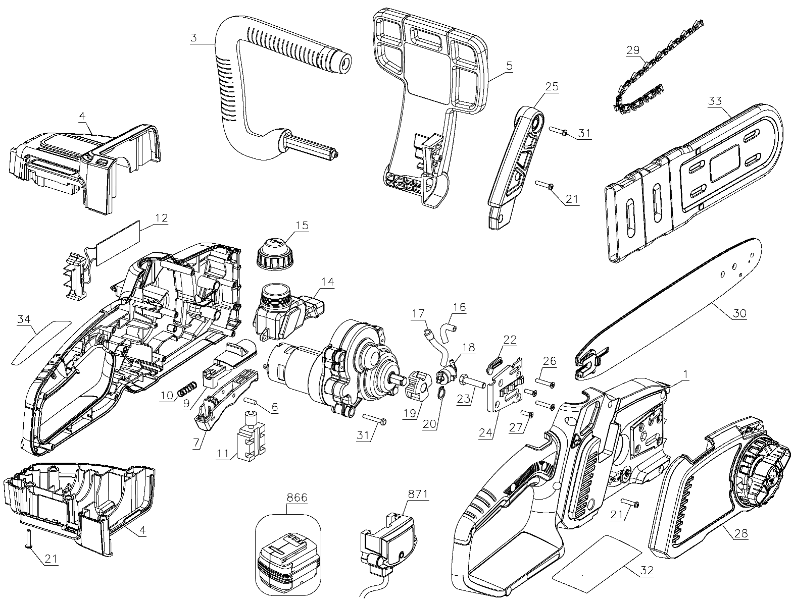 black and decker lcs1020 parts