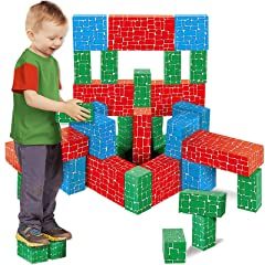 Exercise N Play 40pcs Extra-Thick Jumbo Giant Building Blocks