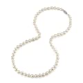 Genuine White Japanese Akoya Saltwater Cultured Pearl Necklace