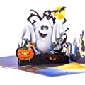 D Pop Up Witch Ghost Halloween Greeting Cards
