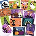 Greeting Cards with 12 Designs for Halloween Trick or Treat Party Invitation