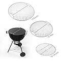 AJinTeby Heavy Duty Plated Steel Hinged Cooking Grate and Lower Grate, Charcoal Grate for Weber 18 inch/ 18.5" Charcoal Grills, Smokey Mountain Cooker (7432+85042+63013) 