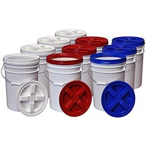 6 gallon food grade bucket with lid