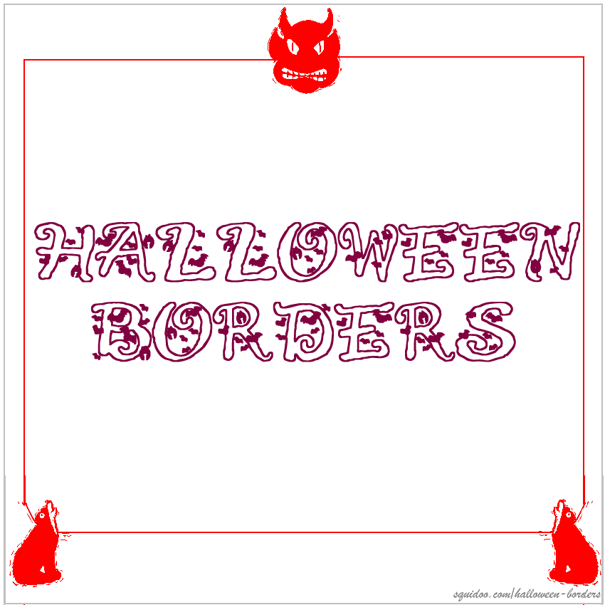 Halloween Borders to Jazz up your Halloween Printables