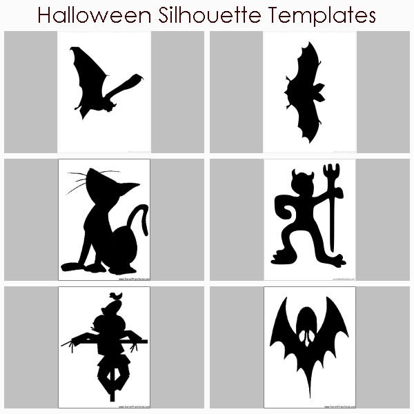 Halloween Silhouette Templates for Decorations