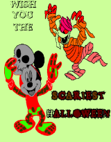 scary halloween card