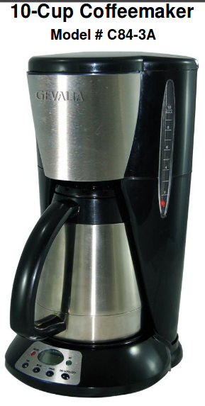 Programmable 10-Cup Coffeemaker C84-3A