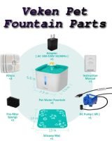 veken pet fountain parts