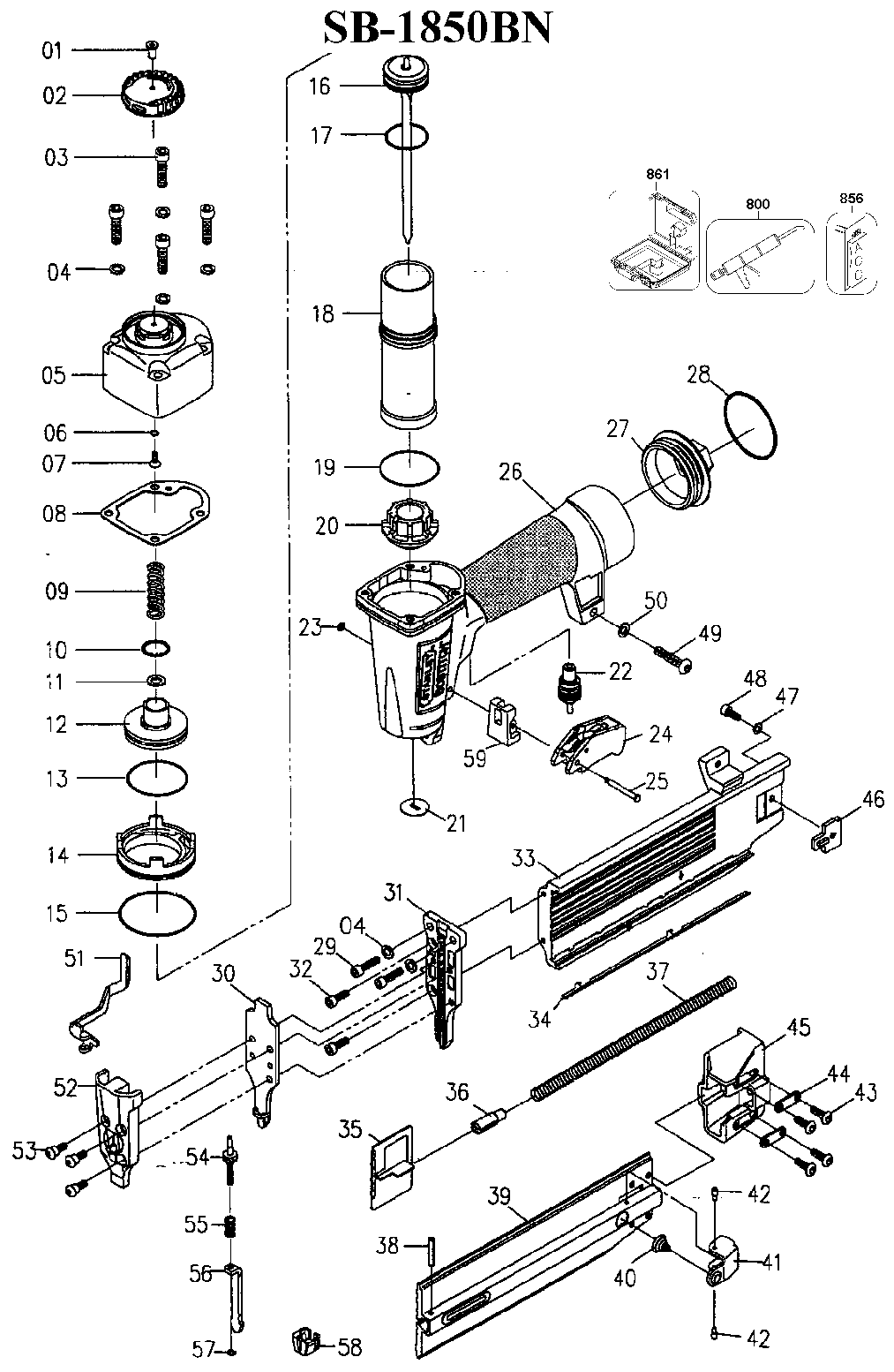 Parts For Bostitch Sb-1850bn | Dont 