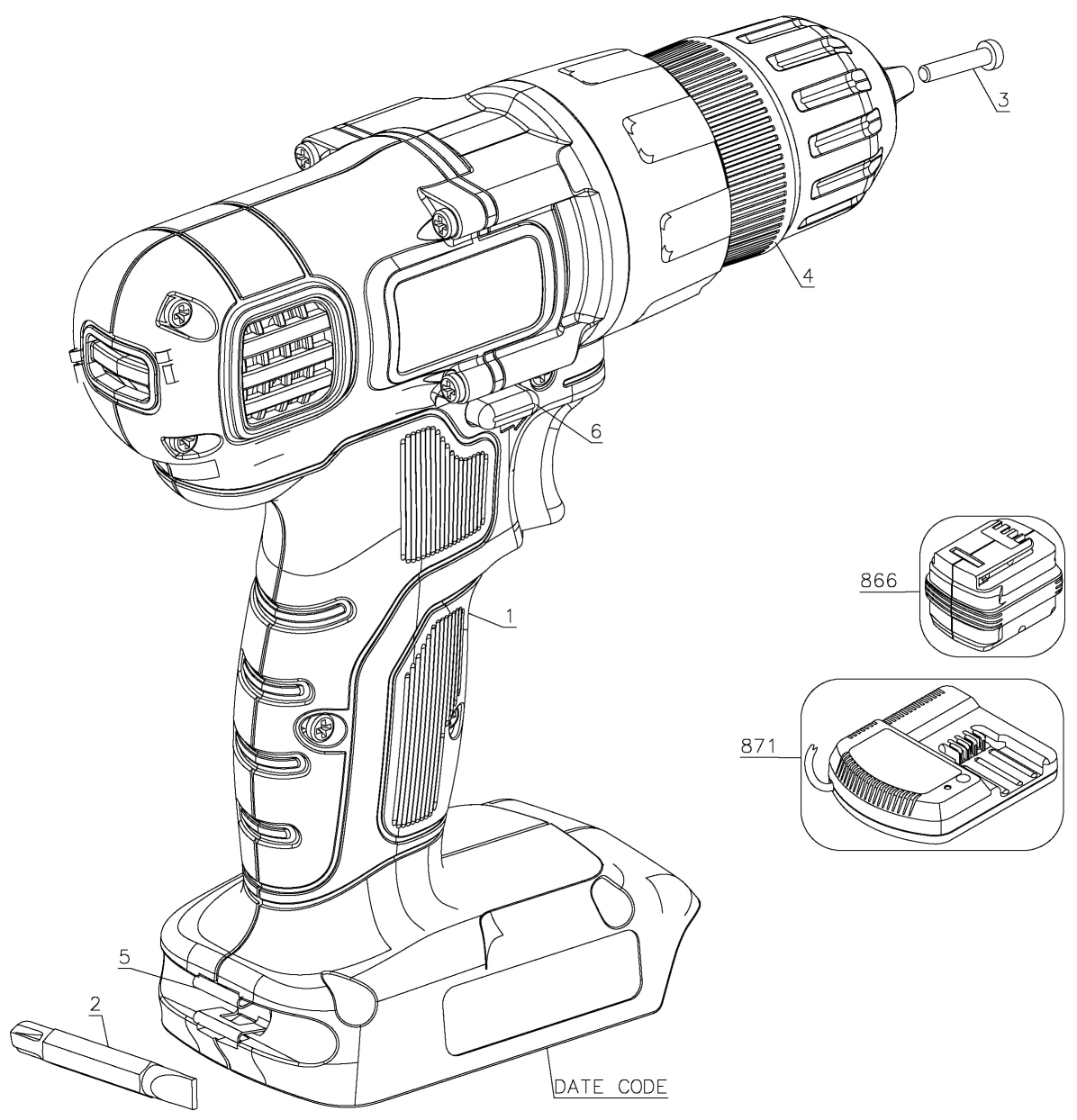 parts for black and decker ld120va