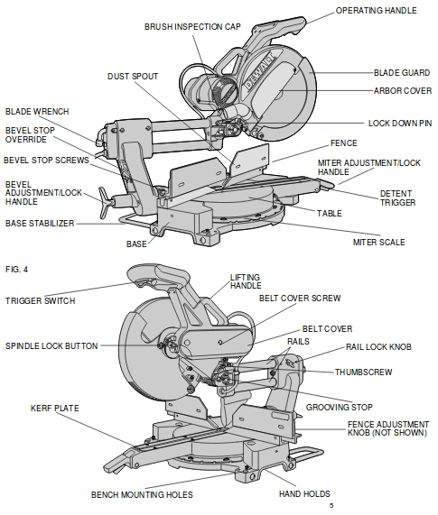 dewalt parts for dw708