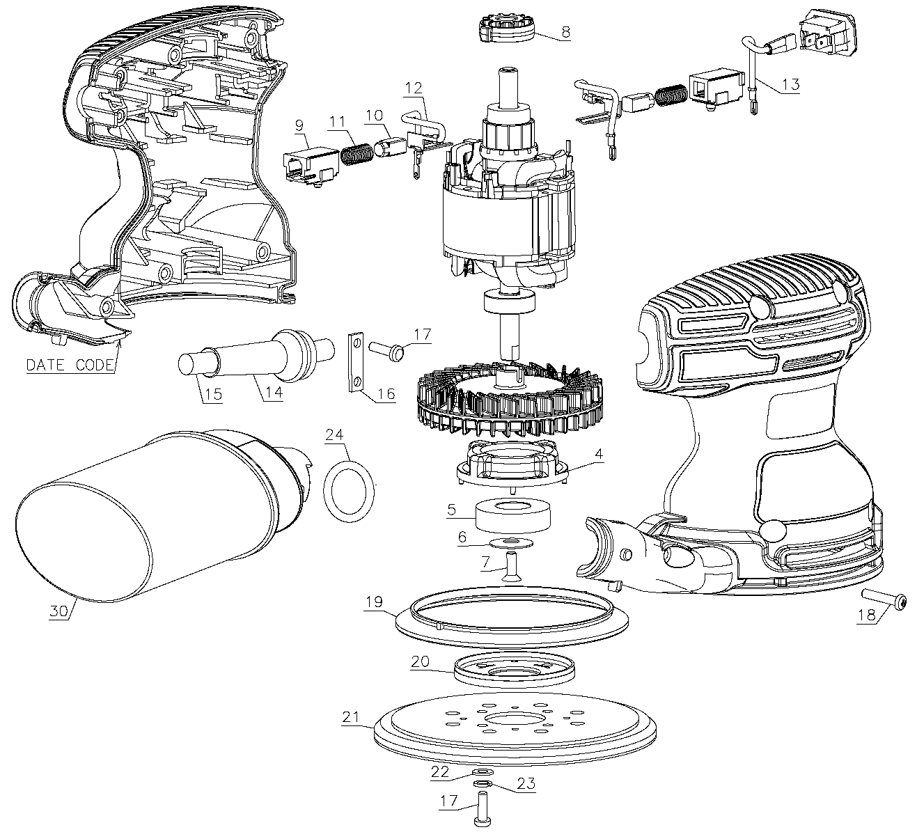 Black And Decker BDERO100 Replacement Parts