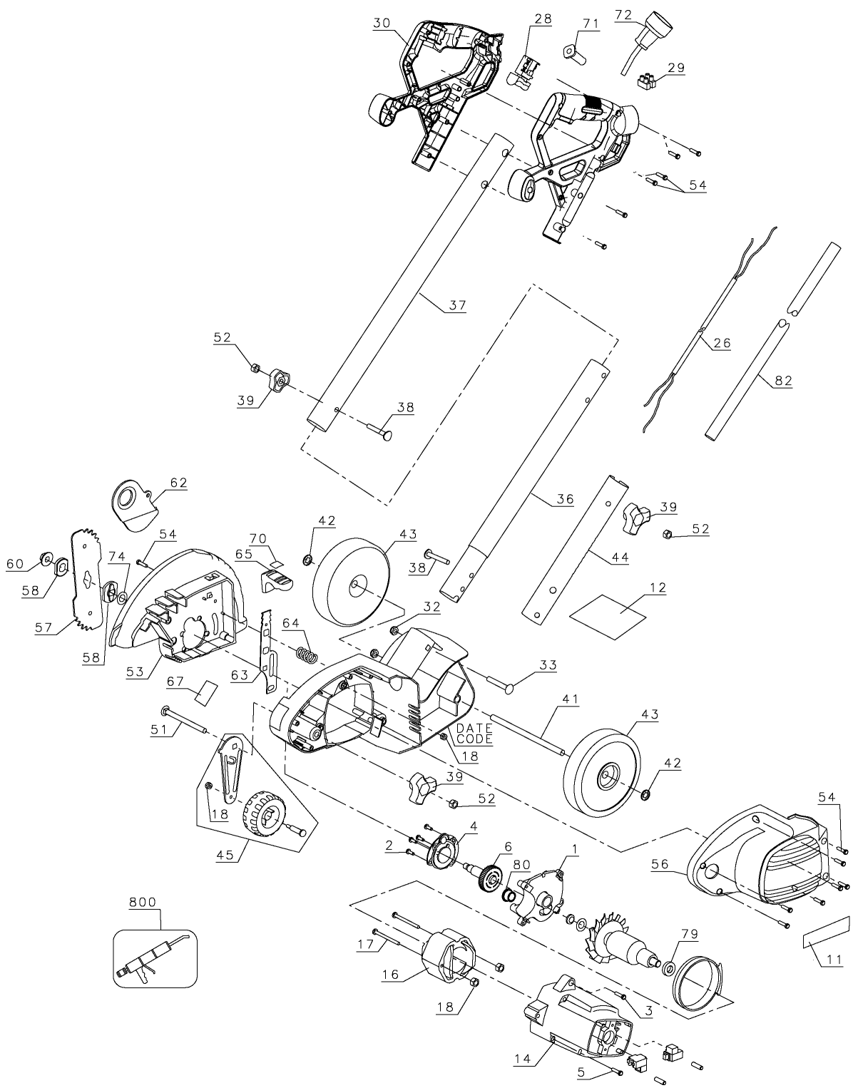 Parts For Black And Decker LE750
