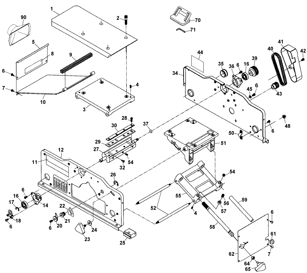 Porter Cable PC160JT  Parts