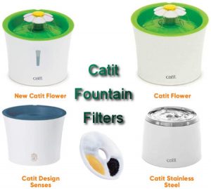 NEOUZA 8 Pack Filters Compatible with Catit Fountain Flower Fountain Design Senses 2.0 Fountain 5.5 inches 