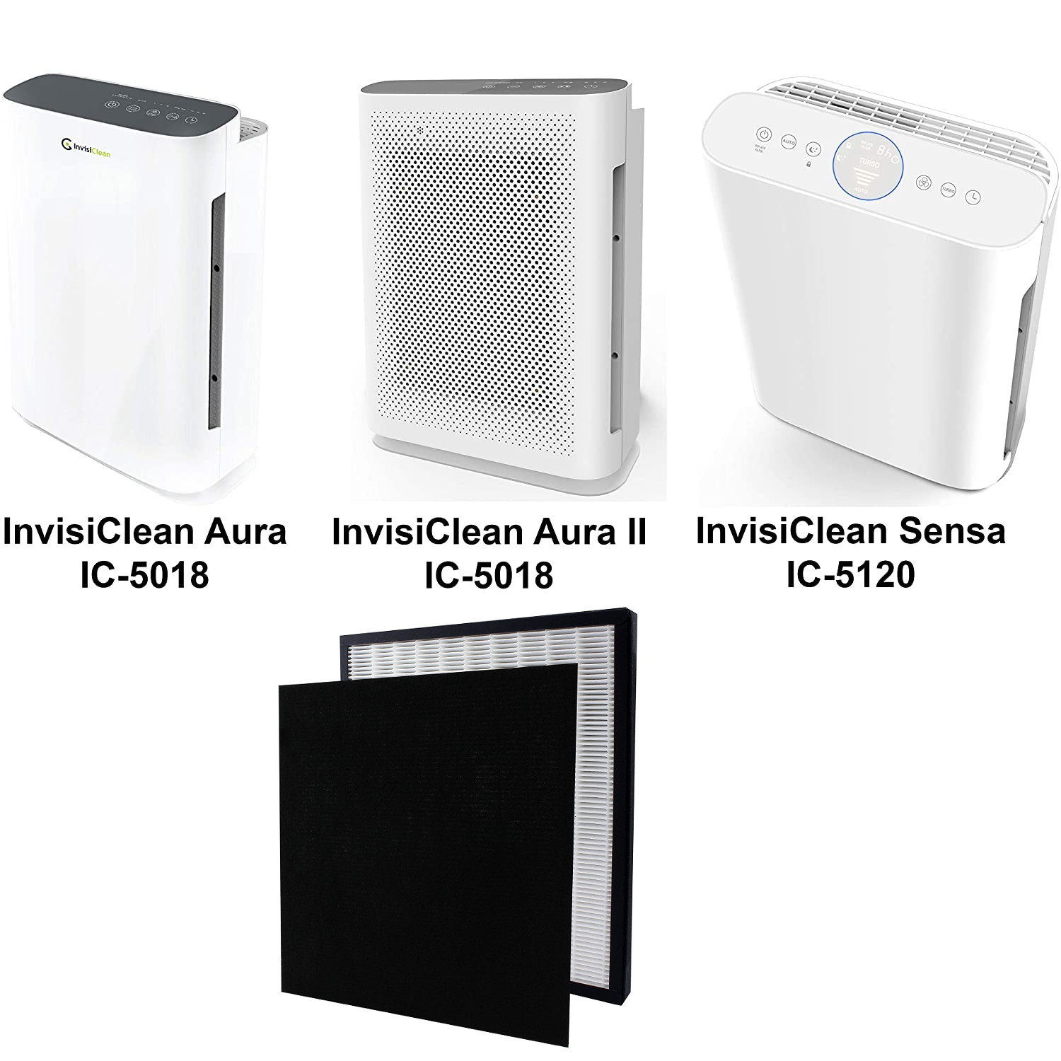 Replacement Filters For InvisiClean Air Purifiers