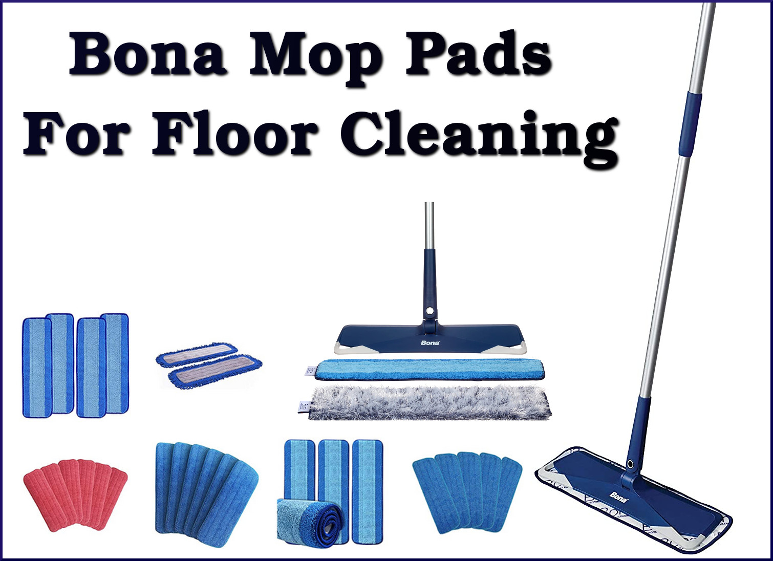 Microfiber Mop Pads For Floor Cleaning with Bona Mops