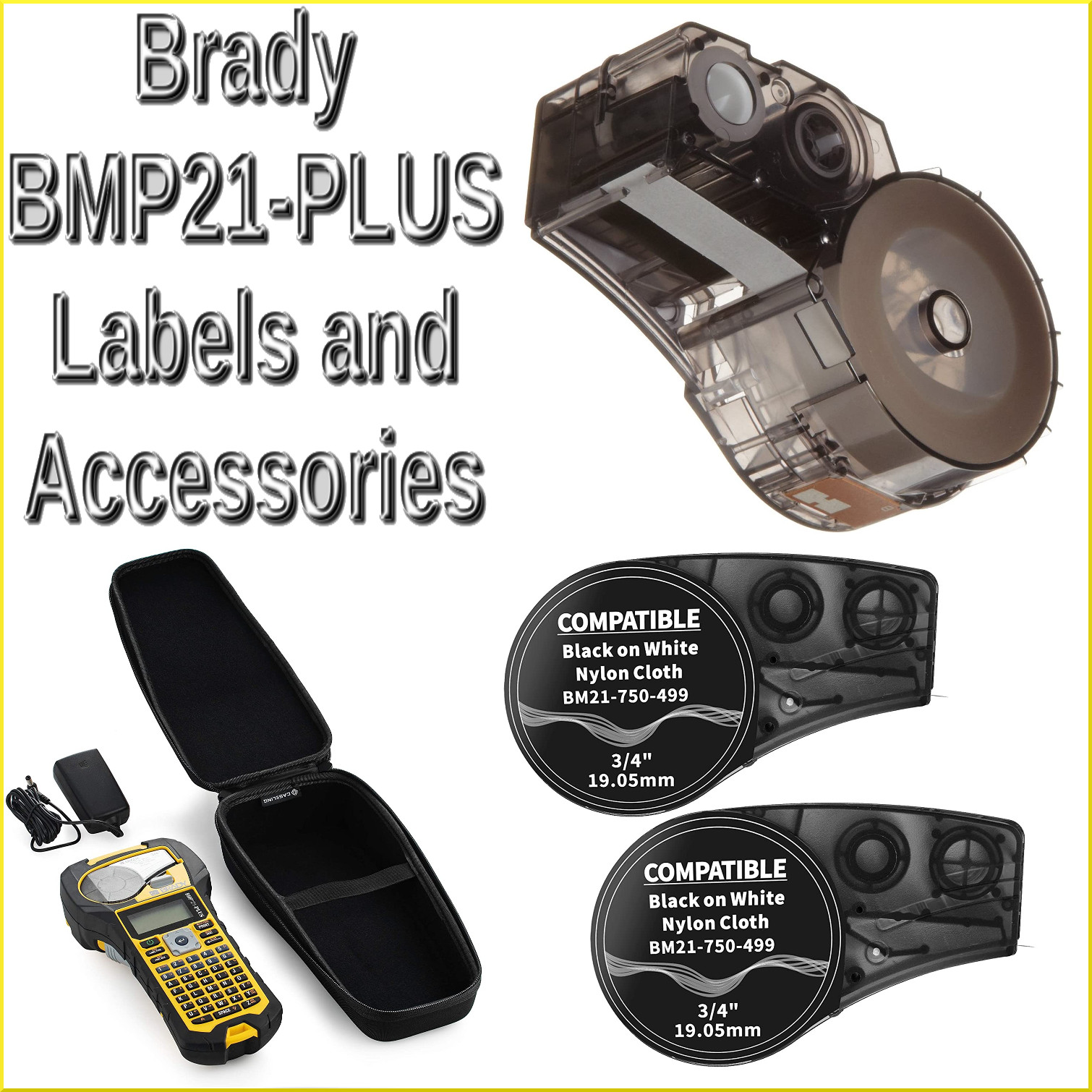 Labels and Accessories for Brady BMP21-PLUS Label Printers