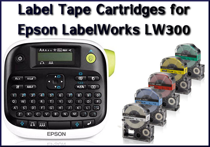 Label Tape Cartridges for Epson LabelWorks LW300