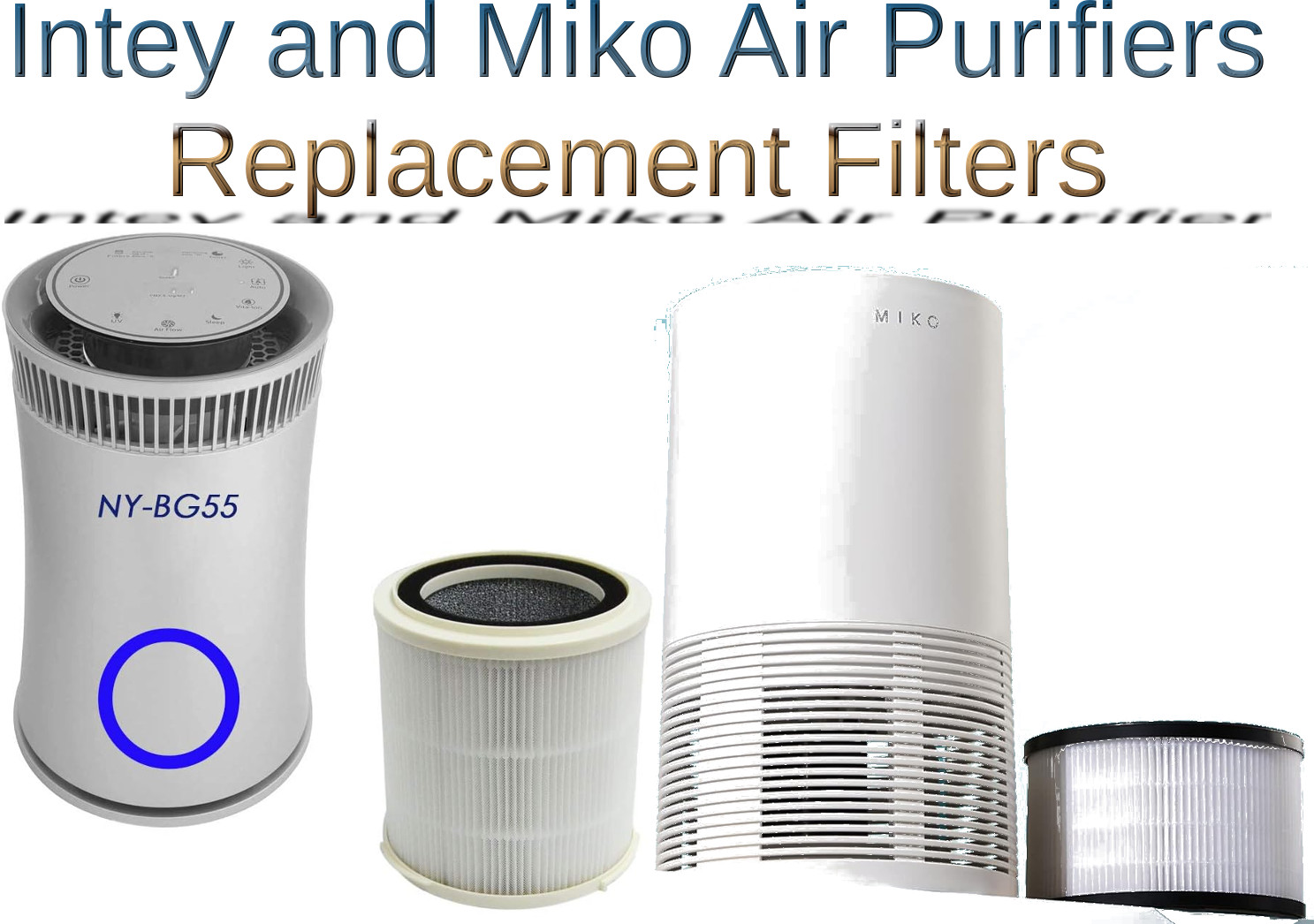 Intey and Miko Air Purifiers Replacement Filters