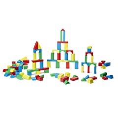 Melissa & Doug Wooden Building Blocks Set