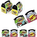 Set of 12 Superhero Party Treat Boxes