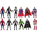 12PCS Superheroes Action Figures Toy Set 6inches