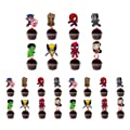 24 pcs superheroes cupcake toppers