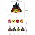 NC 25 PCS Superhero Cake Toppers