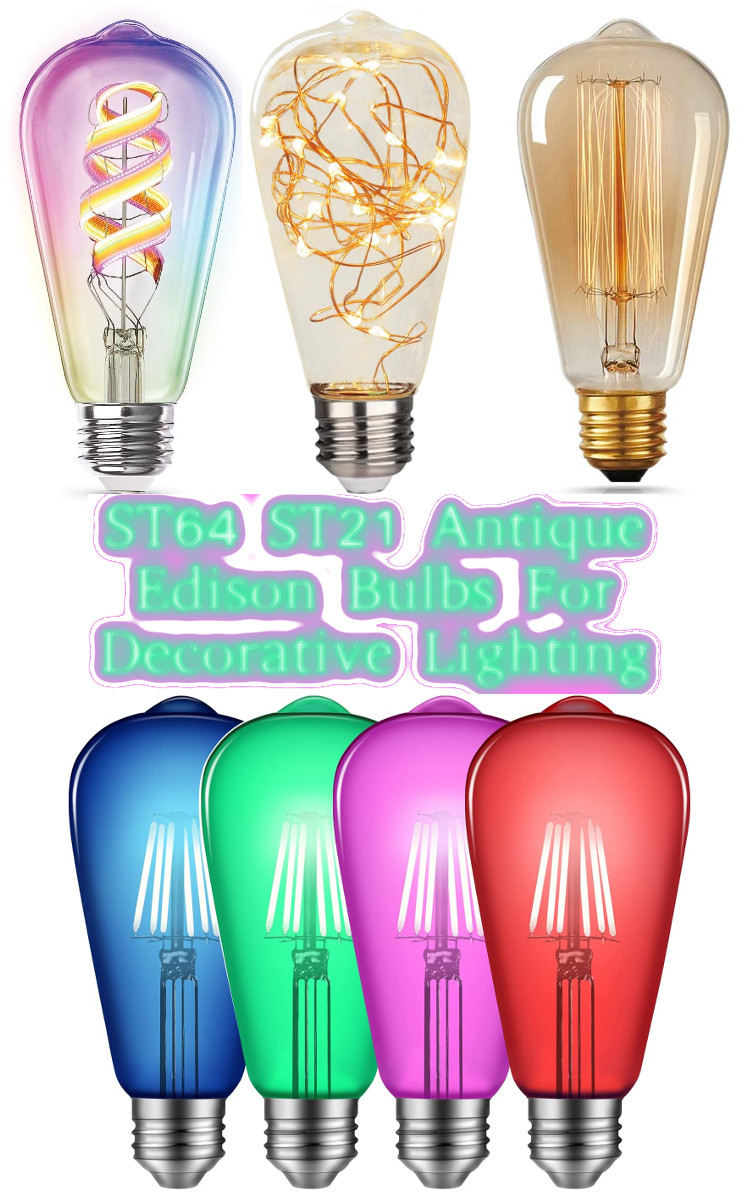 ST64 ST21 edison bulbs