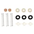 Jiayouy 14Pcs Trumpet Valve Spring Felt Washers Cork Pad Set Trumpet Valve Replacement Parts 