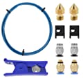 Cregrant3D Creality Upgrade 3D Printer Kit with Capricorn Premium XS Bowden Tubing 1M， PTFE Teflon Tube Cutter, Pneumatic Fittings and MK8 Socks and Extra Nozzles