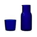Blue Bedside Water Carafe Set 19oz/550ml