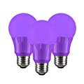 Sunlite 41527-SU LED A19 Purple Colored Light Bulb