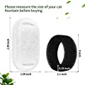 8 Pack Cat Water Fountain Filters with 8 Sponges