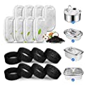 VinDox 16 Packs Cat Water Fountain Filters Compatible with 108oz/3.2L & 67oz/2L TOMXCUTE Stainless Steel Cat Water Fountain
