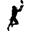 Football Player Large Vinyl Decal