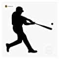 Baseball Wall Decal - Right Handed Batter 
