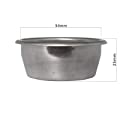 54mm Coffee Stainless Filter Basket, Two Cup-Single Wall, Compatible with Breville 54mm Portafilter