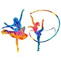Colorful Dance Girl Wall Decal