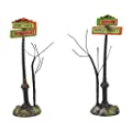 Halloween Creepy Village Street Sign Set