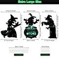 Witches Black Cauldron Yard Decoration Halloween Silhouette