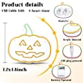 Halloween Lighted Pumpkin Window Decor