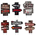 Scary 6 Pack Halloween Yard Signs