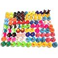 Kangaroo Rubber Duck Bath Toy Assortment 100-Pack