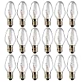 18-Pack 15 Watt Wax Melt Warmer Light Bulbs for Scentsy Plug-in Nightlight Warmer Wax Diffuser and Candle Warmers