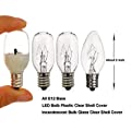 LED Himalayan Salt Lamps Auto Color Changing RGB Replacement Bulb Plus 3 Common Incandescent Bulbs